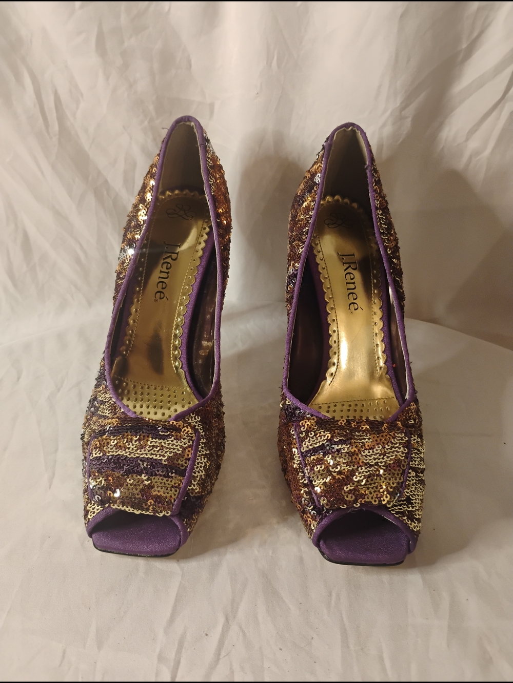 J.Renee Sparkling Sequins Heel Sandal